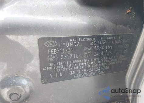 2004 Hyundai Xg350 L из США, поврежденный, VIN KMHFU45E24A345746